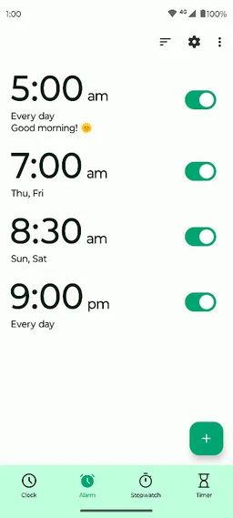 Fossify Clock Beta screenshot 2