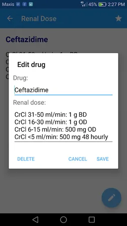 Renal Dose screenshot 1