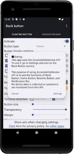 Back Button screenshot 4