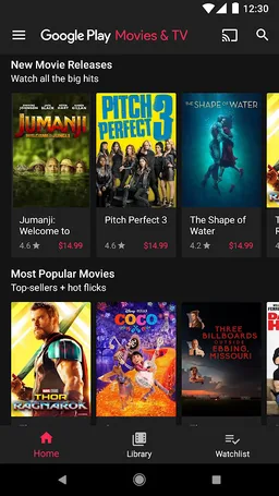 Google TV screenshot 1