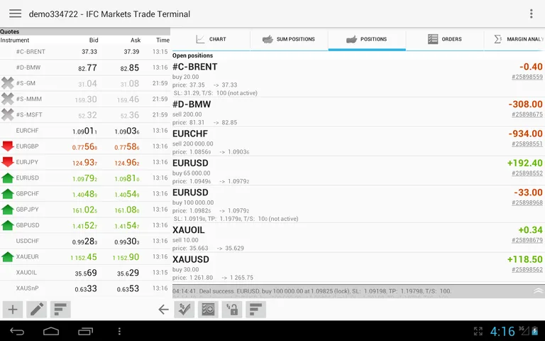 IFC Markets Trading Terminal screenshot 17