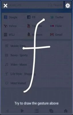 Gestures by UC Browser screenshot 1