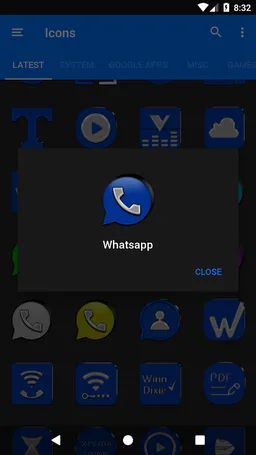 Blue Icon Pack Paid screenshot 20