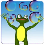 Funny bubbles icon