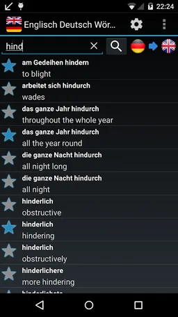 Offline English German Dictionary screenshot 1