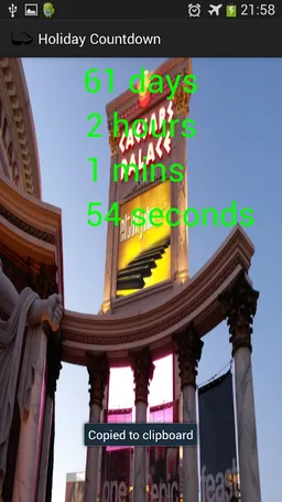 Holiday Countdown screenshot 3