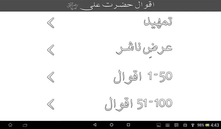 Aqwal e Hazrat Ali RA screenshot 1