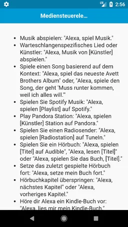Befehle für Amazon Echo screenshot 2