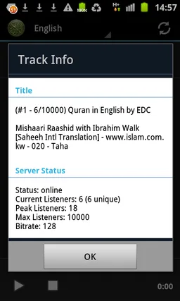 Quran Audio Translation Radio screenshot 6