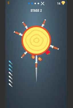 Knife Hitting : Throw Knife Hit Target screenshot 2