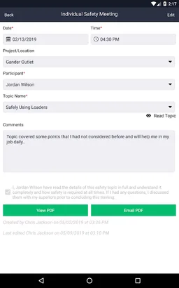 Safety Meeting Pro screenshot 24