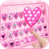 Doodle Love Pink Keyboard Theme icon