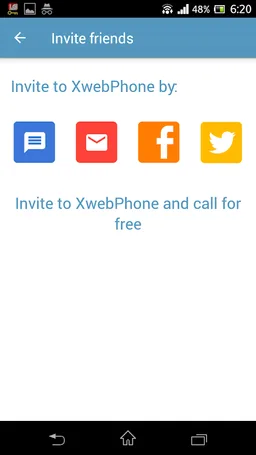 XwebPhone International Calls screenshot 6