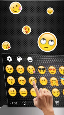 Grey Glitter Keyboard Theme screenshot 2