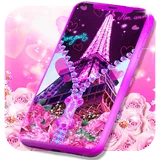 Paris zipper lock screen icon