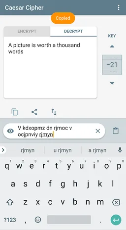 Caepher - Caesar Cipher Decode screenshot 4