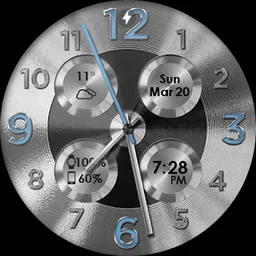 Brushed Silver HD Watch Face screenshot 9