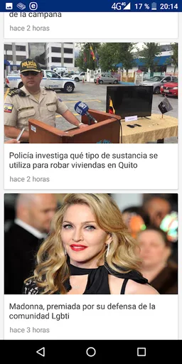 Ecuador noticias screenshot 2