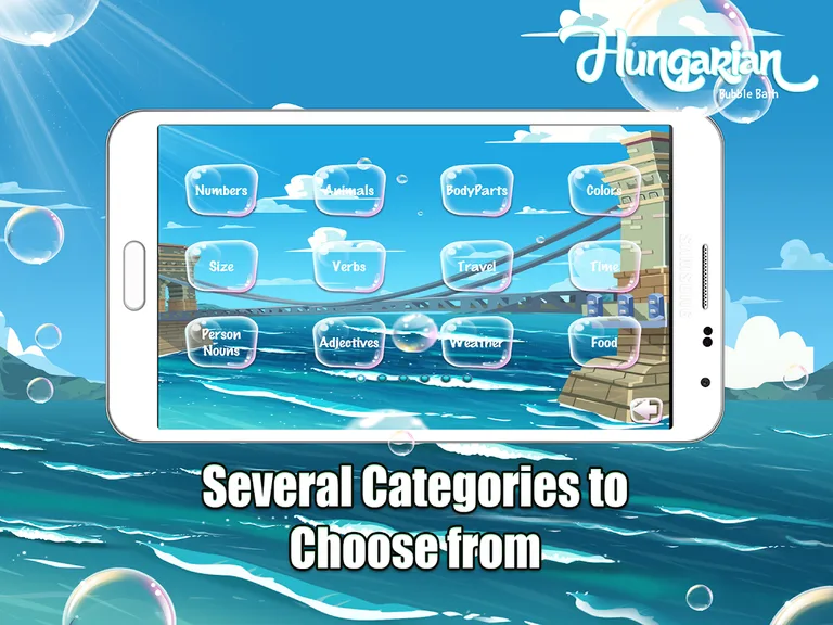 Learn Hungarian Bubble Bath screenshot 8