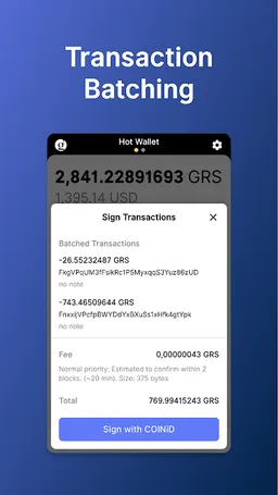 Groestlcoin Wallet for COINiD screenshot 3