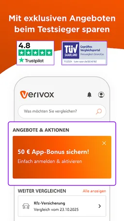 Verivox: Dein Vergleichsportal screenshot 1