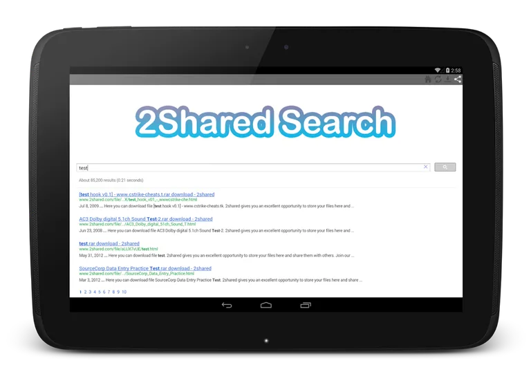 2Shared Search screenshot 2