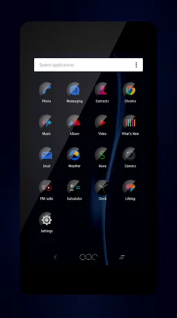 Dark Os Blue Theme screenshot 7