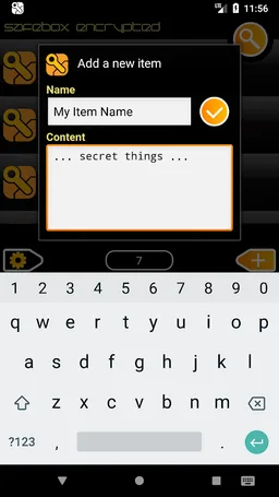 SafeBox password manager lite screenshot 2
