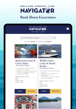 Holland America Line Navigator screenshot 12
