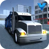 Big car transport truck 3D icon