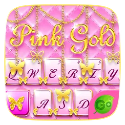 Pink Gold GO Keyboard Theme icon