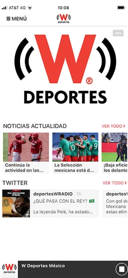 W Deportes México screenshot 1