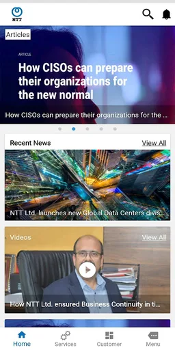 NTT India Mobile App screenshot 2