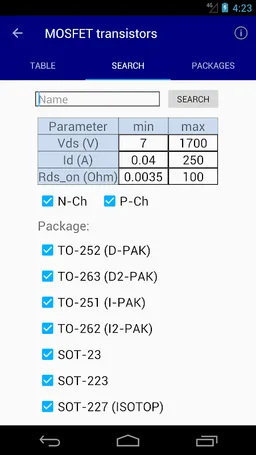 Electronics Database (offline) screenshot 9