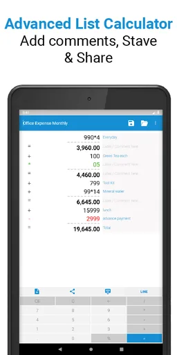 Adding Machine With Tape Calc screenshot 5