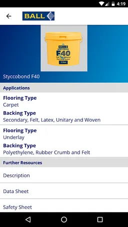 F Ball & Co. Ltd. RAG screenshot 3