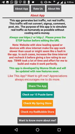 Traffic Bot Website Reloader screenshot 3
