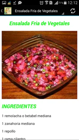 Recetas de ensaladas saludable screenshot 4