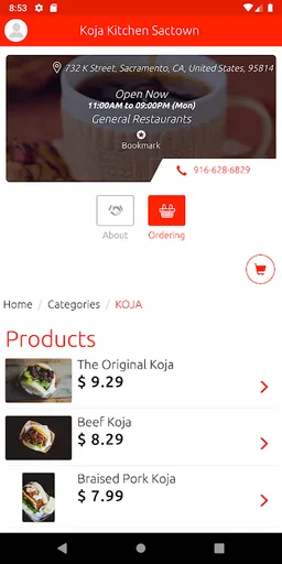 Koja Kitchen Sactown screenshot 3