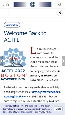 The Language Educator Magazine screenshot 2