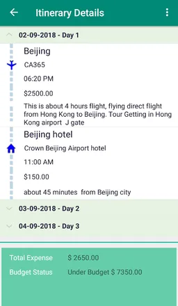 Itinerary Planner screenshot 8