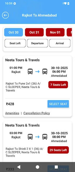 NeetaBus screenshot 2