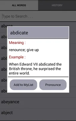 Lexicon - GRE , TOEFL Words screenshot 4