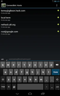 ConnectBot screenshot 2