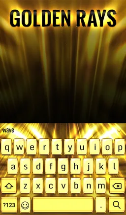 Golden Rays Animated Keyboard screenshot 2