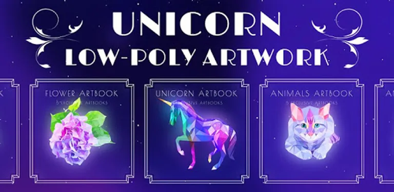 Unicorn 3D Art: Puzzle Games cover image