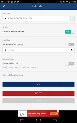 Sat24, Weather satellite screenshot 8