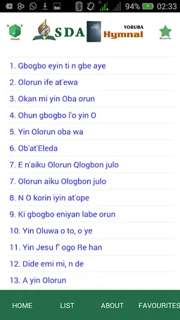 S.D.A Hymnal Yoruba screenshot 3