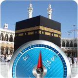 Qibla direction finder compass icon