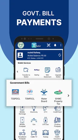 T Wallet: Govt. Payments, IMPS screenshot 4
